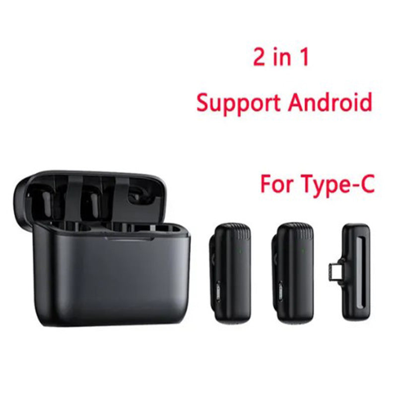 Wireless lavalier microphone K1K9J13 with one to two live streaming reception 186