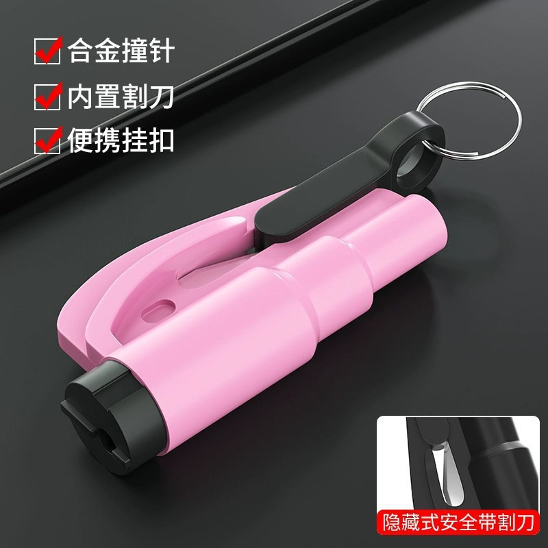 Car Safety Hammer Mini Window Breaker 3-in-1 Second Glass Shatter Multifunctional Escape Hammer 374