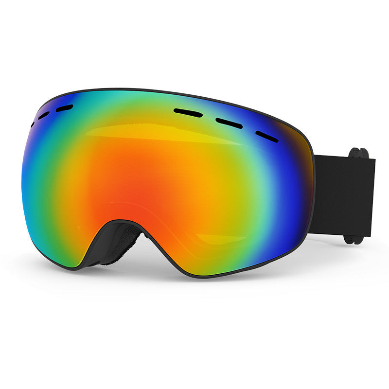 Spherical ski goggles, men's and women's, double-layer anti-fog ski goggles, outdoor cylindrical ski goggles 523
