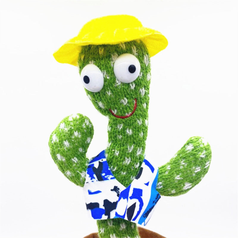 Dancing cactus, sand sculpture, electric plush toy that can twist, learn to speak, sing, and emit light 190