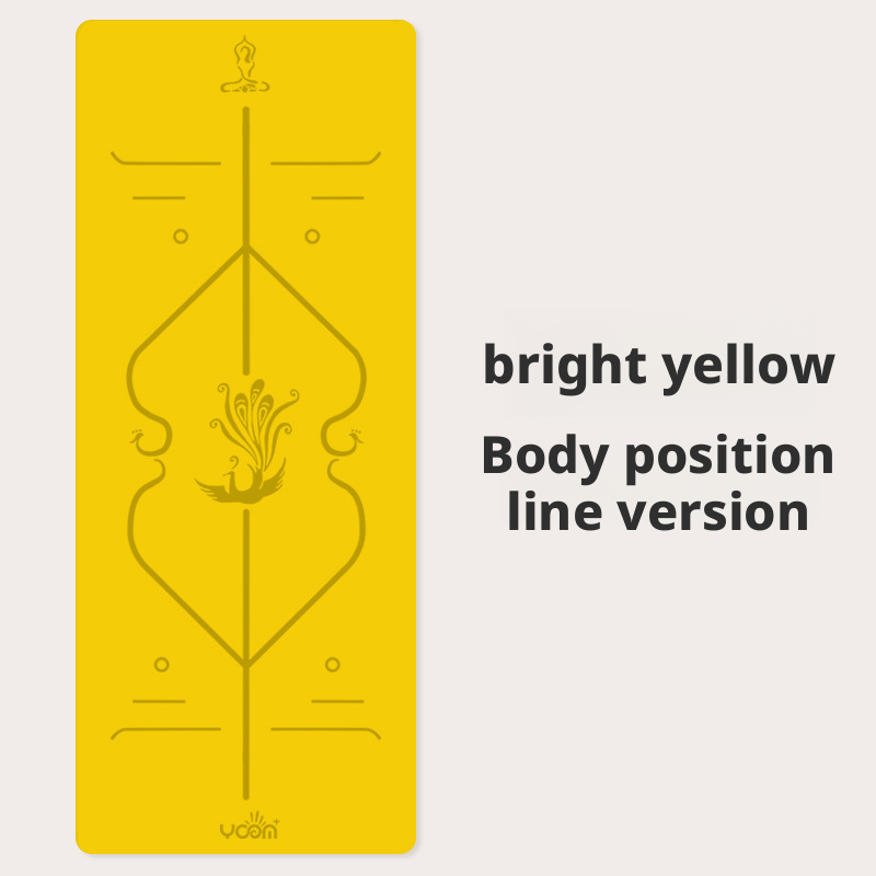 Thickened and widened double-sided non-slip natural rubber PU yoga mat for men and women 017