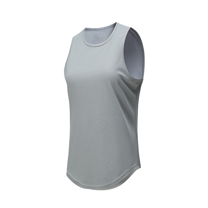 Quick drying vest men's summer plus size fitness vest running top basketball training loose sports vest 438