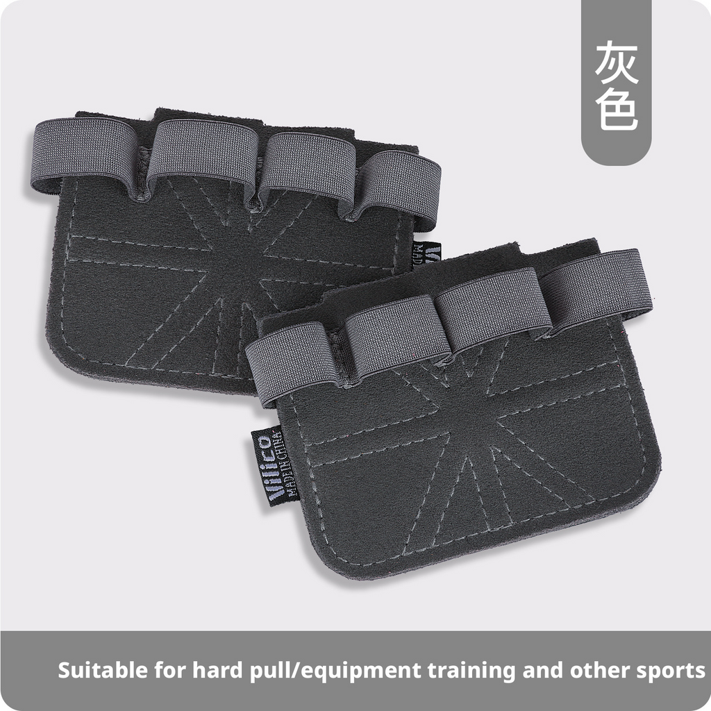 Sports, fitness, anti slip, palm protection, anti cocoon, pull up, male weightlifting, hard pull cowhide, four finger palm protection 407
