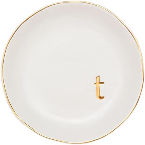 Ladies' engagement and wedding gift ceramic ring plate 260
