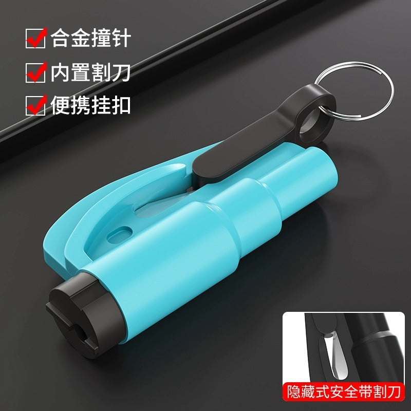 Car Safety Hammer Mini Window Breaker 3-in-1 Second Glass Shatter Multifunctional Escape Hammer 374