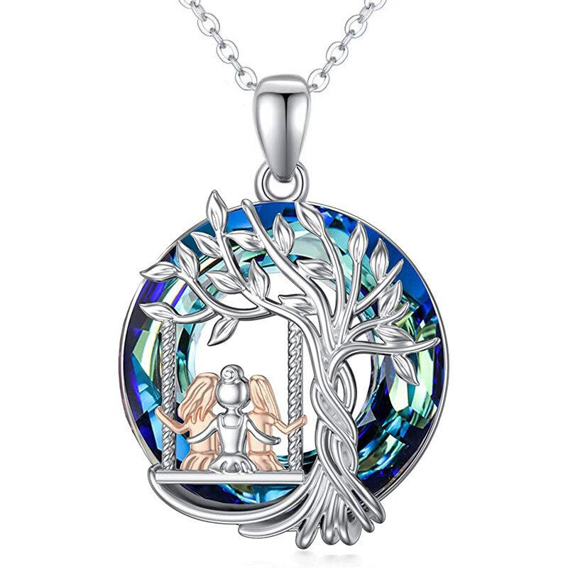 Tree of Life Pendant with Personalized Simplicity and Hollow Life Tree Necklace 295