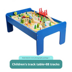 High speed rail wooden track car simulation electric train wooden small train toy package 206