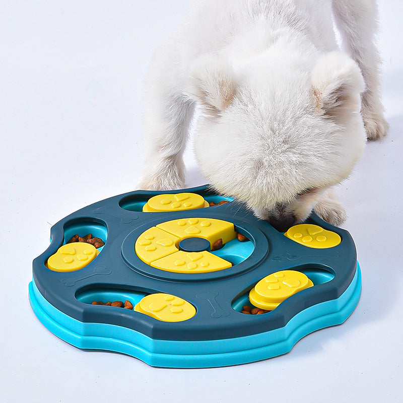Dog puzzle toy feeder anti choking training bowl slow food bowl 340