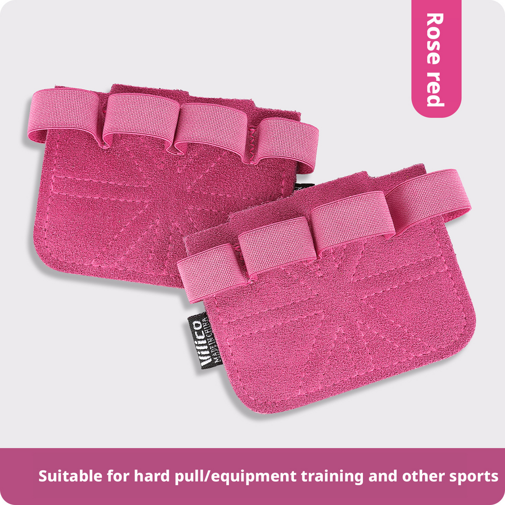 Sports, fitness, anti slip, palm protection, anti cocoon, pull up, male weightlifting, hard pull cowhide, four finger palm protection 407