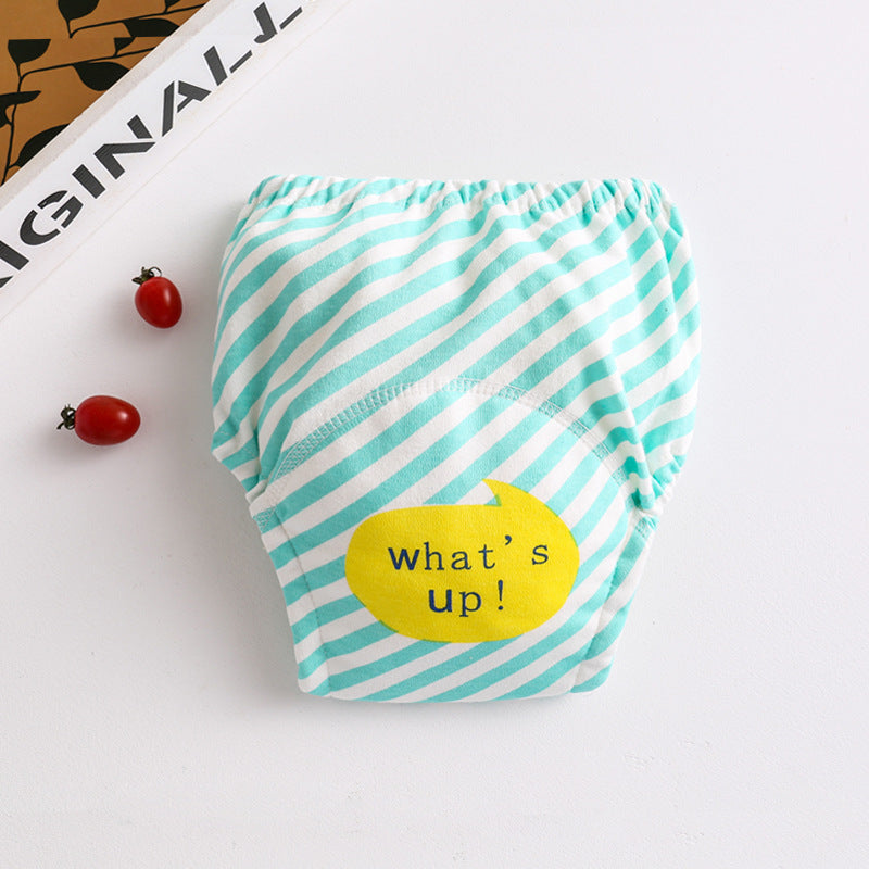 Baby gauze diaper waterproof and washable 076