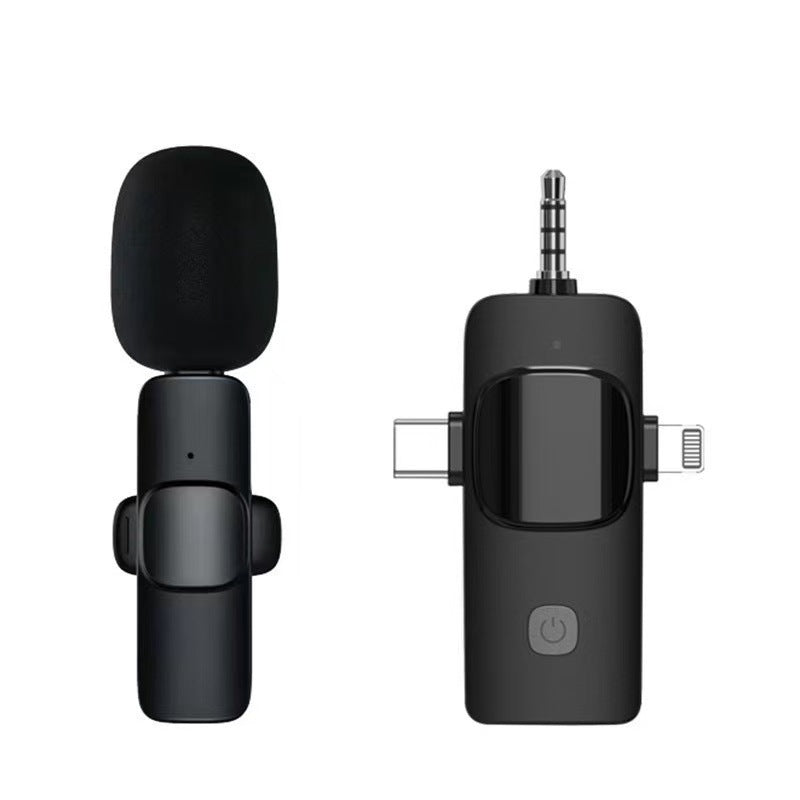 Wireless lavalier microphone K1K9J13 with one to two live streaming reception 186