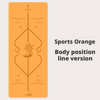 Thickened and widened double-sided non-slip natural rubber PU yoga mat for men and women 017