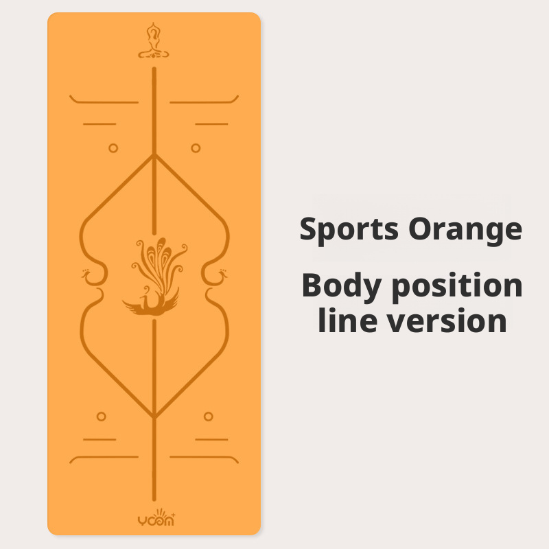 Thickened and widened double-sided non-slip natural rubber PU yoga mat for men and women 017