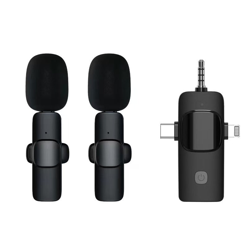 Wireless lavalier microphone K1K9J13 with one to two live streaming reception 186