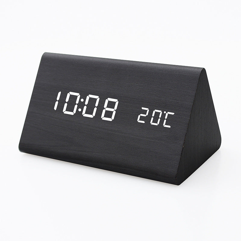 LED digital high-definition display alarm clock, children, students, elderly, lazy, study, voice controlled smart clock 587
