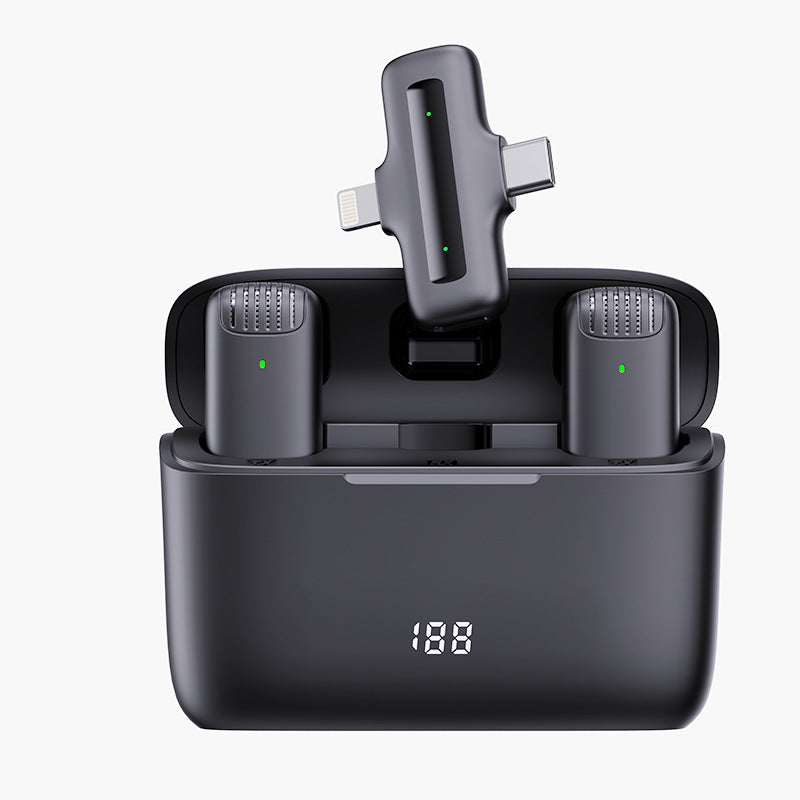 Wireless lavalier microphone K1K9J13 with one to two live streaming reception 186