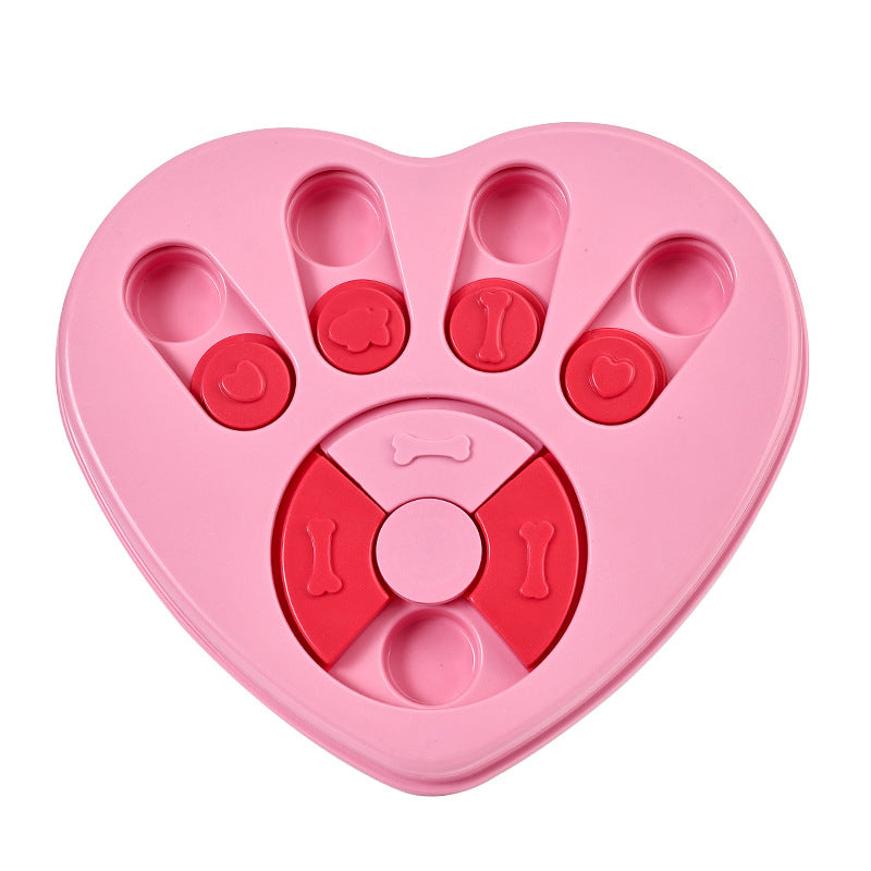 Dog puzzle toy feeder anti choking training bowl slow food bowl 340