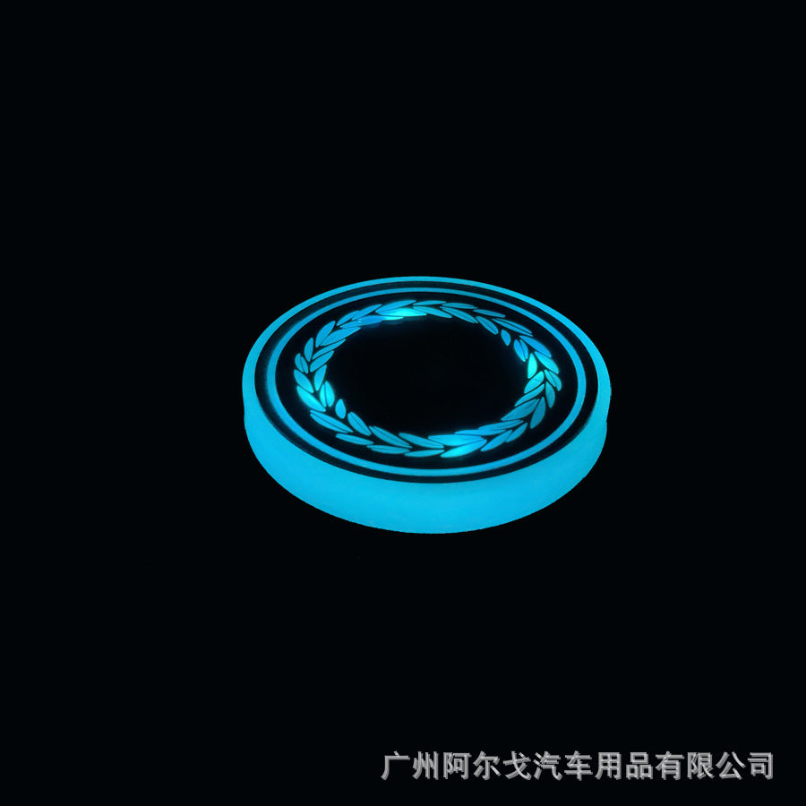 Car luminous coasters with single CE certification, popular car charging cup lights 558