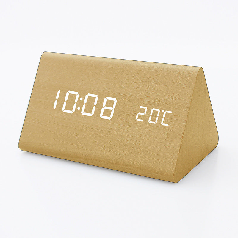 LED digital high-definition display alarm clock, children, students, elderly, lazy, study, voice controlled smart clock 587