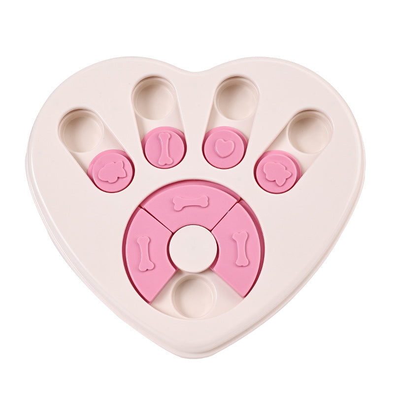 Dog puzzle toy feeder anti choking training bowl slow food bowl 340