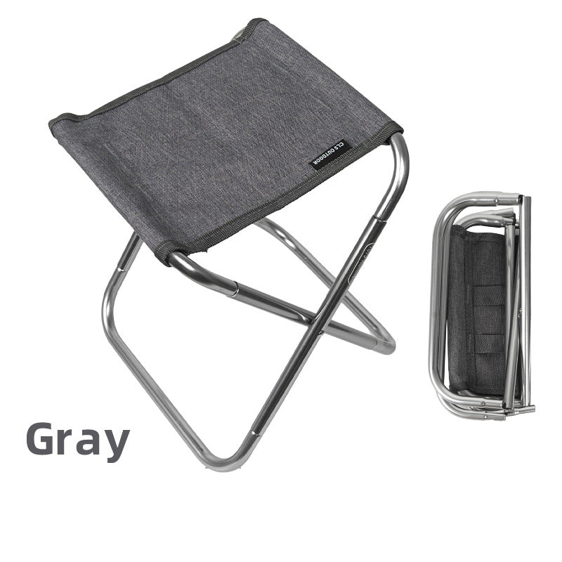 Outdoor folding chair 7075 aluminum alloy fishing chair barbecue stool 011