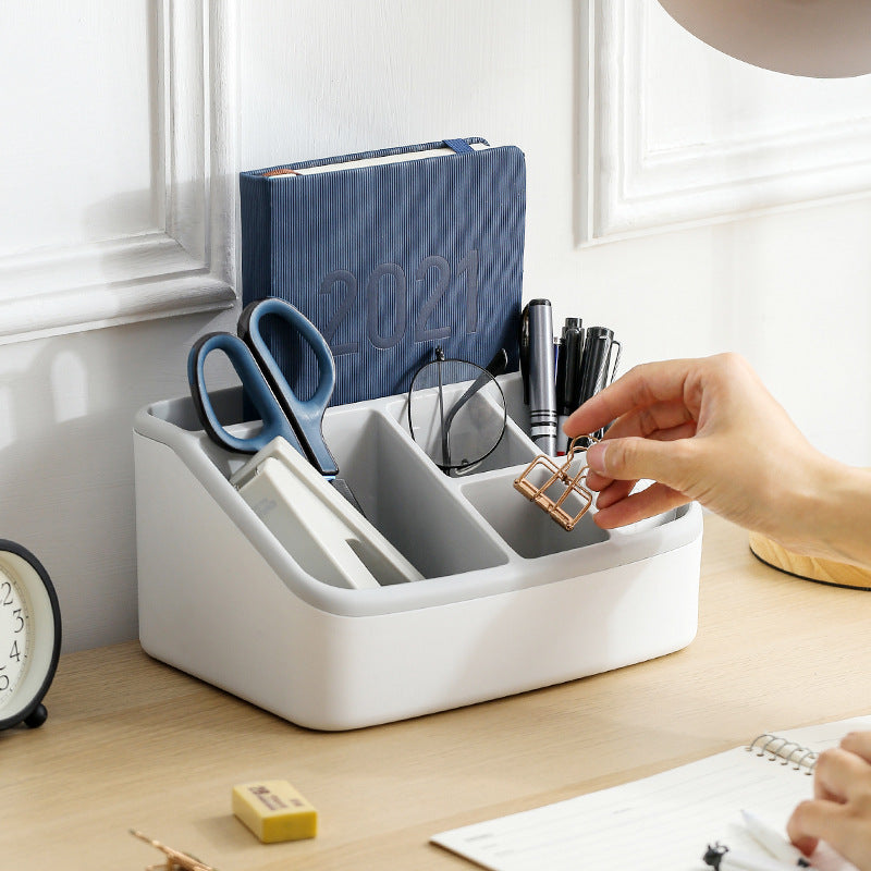 Simple two-tone storage box desktop remote control divider 023