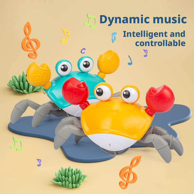 Children's electric sensing crab toy, babies can crawl and walk 189