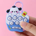 Mini handheld game console with cartoon graphics whack-a-mole 028