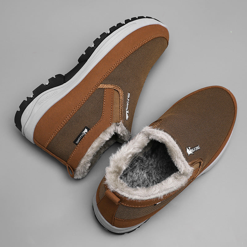 Outdoor men's cotton shoes spring new style for middle-aged and elderly leisure sports 052