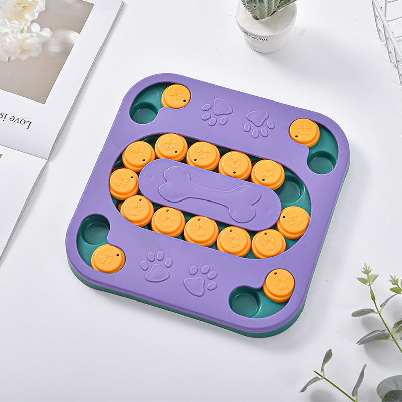 Dog puzzle toy feeder anti choking training bowl slow food bowl 340