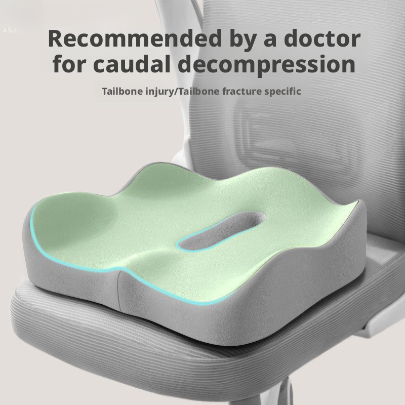 Memory cotton office chair cushion with lumbar support cushion, chair cushion with beautiful buttocks cushion 450