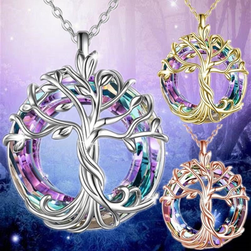 Tree of Life Pendant with Personalized Simplicity and Hollow Life Tree Necklace 295