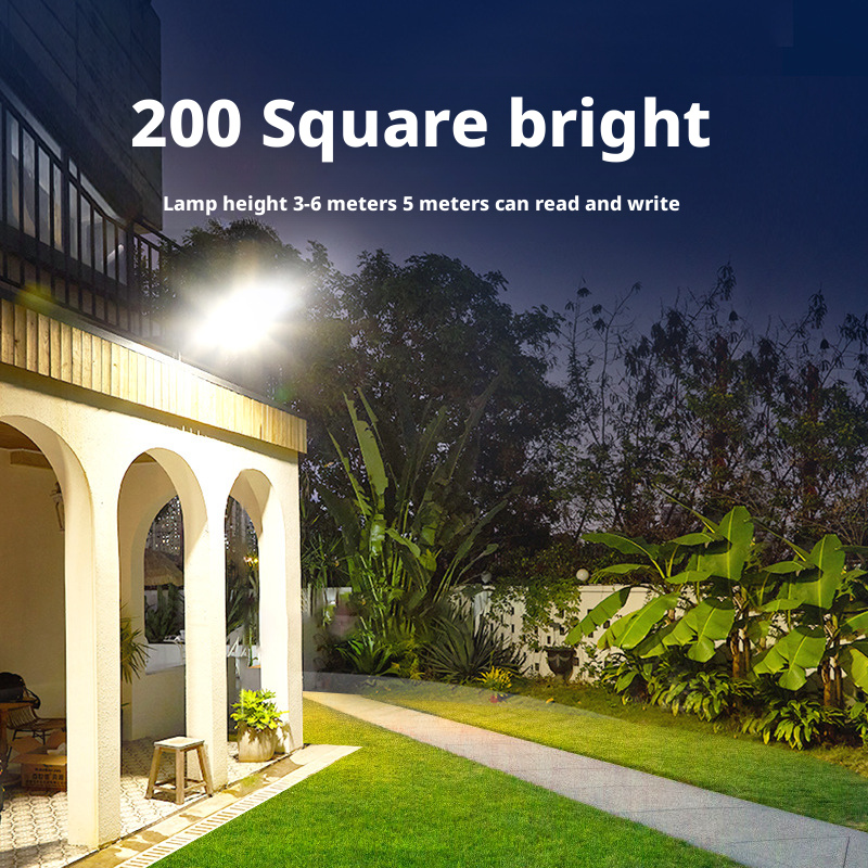 Solar powered floodlights and LED outdoor camping in the courtyard 040