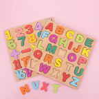 Wooden number letter cognitive children's puzzle early education enlightenment toy 229