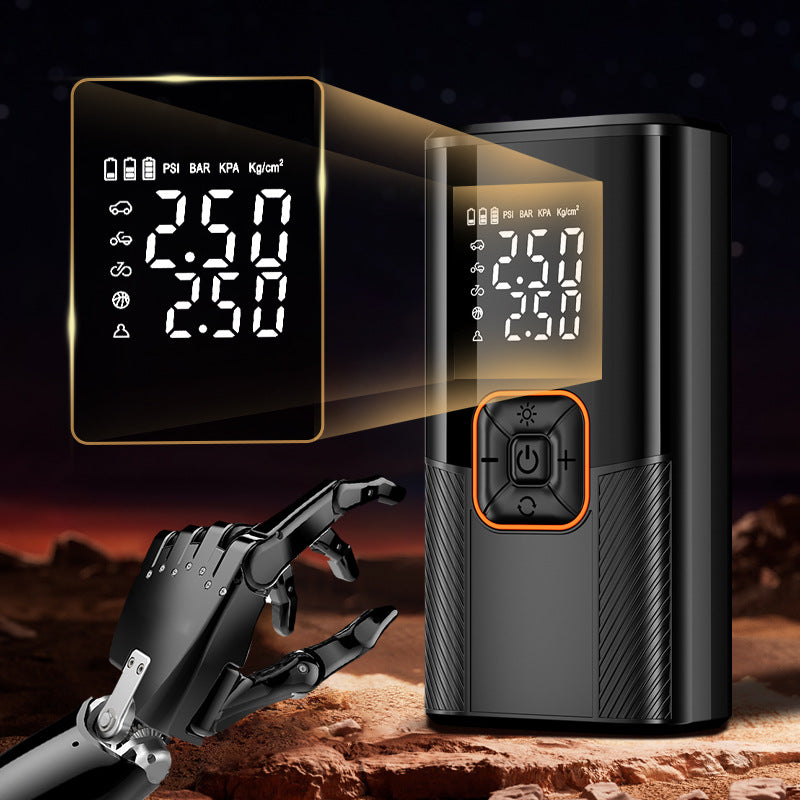 Portable Car Air Pump with Wireless Charging, Electric High-Pressure Tire Inflation Pump for Vehicles 371