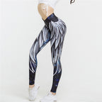 Angel Wings Yoga High Waist Slimming and Hip Lifting Exercise Pants 063