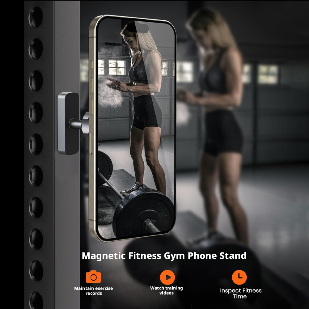 New gym lazy double-sided magnetic phone holder, super strong N52 magnet golf cart phone holder 420