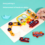 Children's Wooden Enlightenment Early Education Project Vehicle Traffic Three Dimensional Puzzle 211