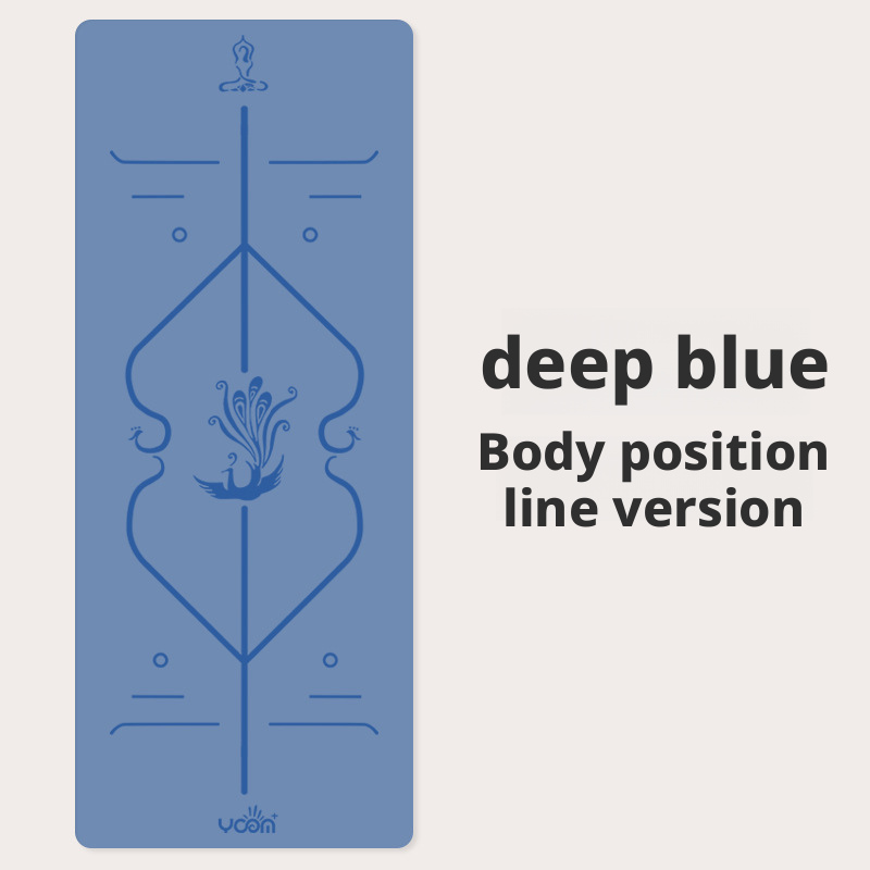 Thickened and widened double-sided non-slip natural rubber PU yoga mat for men and women 017