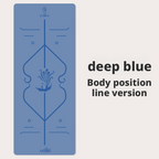 Thickened and widened double-sided non-slip natural rubber PU yoga mat for men and women 017