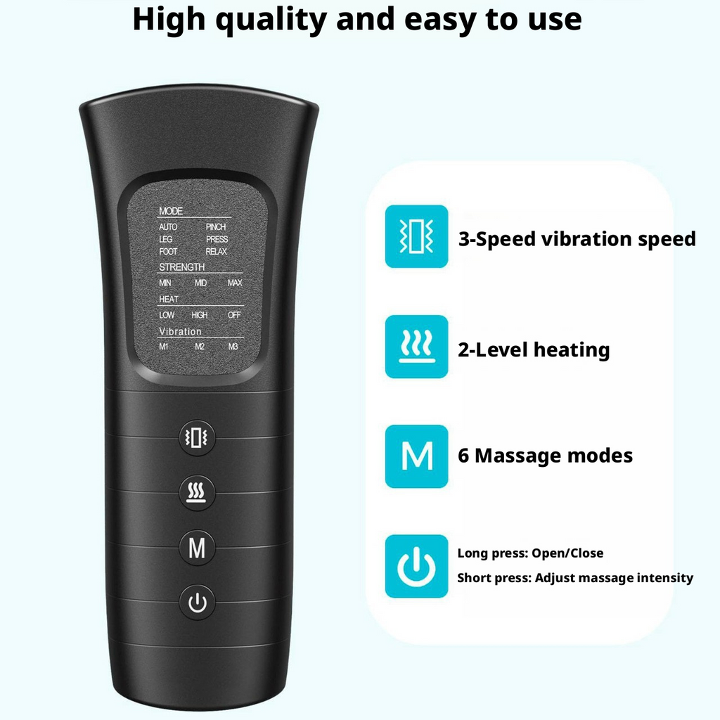 Airbag leg massager, air wave massage beauty device, knee heating vibration leg massager 432