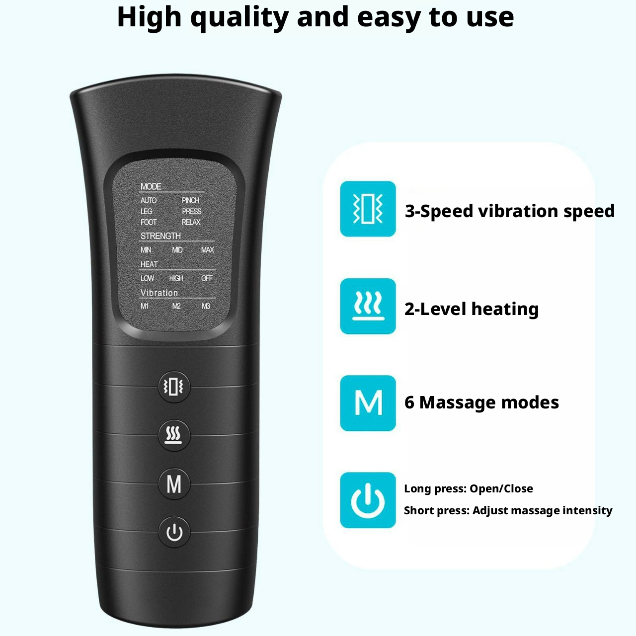 Airbag leg massager, air wave massage beauty device, knee heating vibration leg massager 432