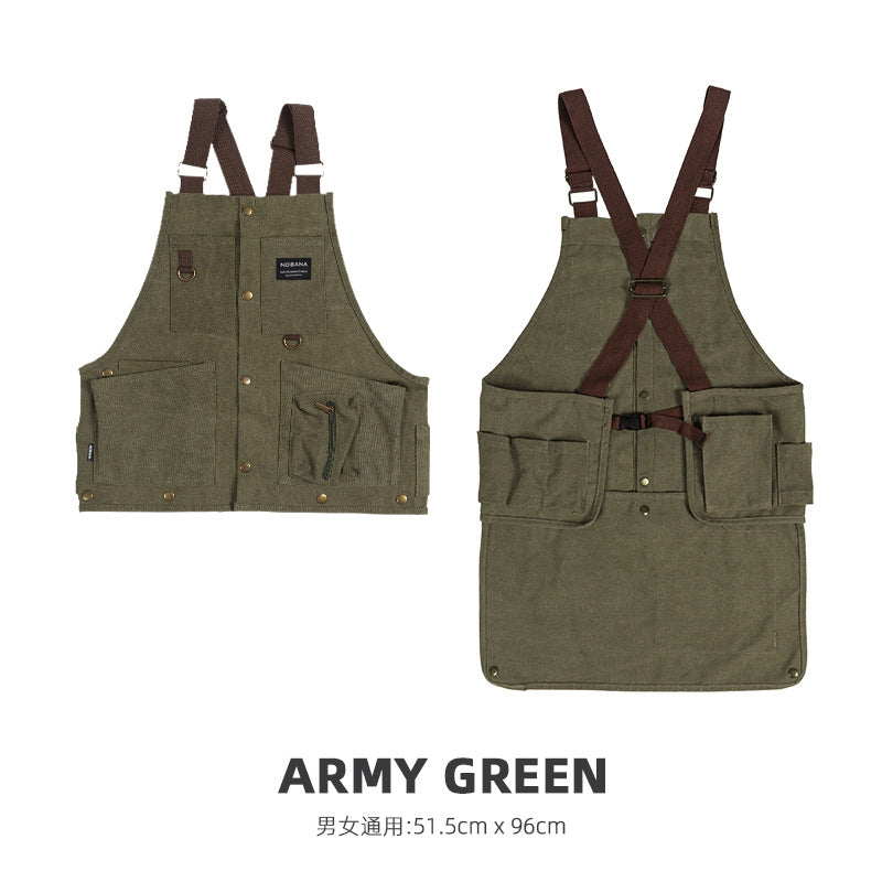 Outdoor camping vest casual multi-functional apron for men and women 013