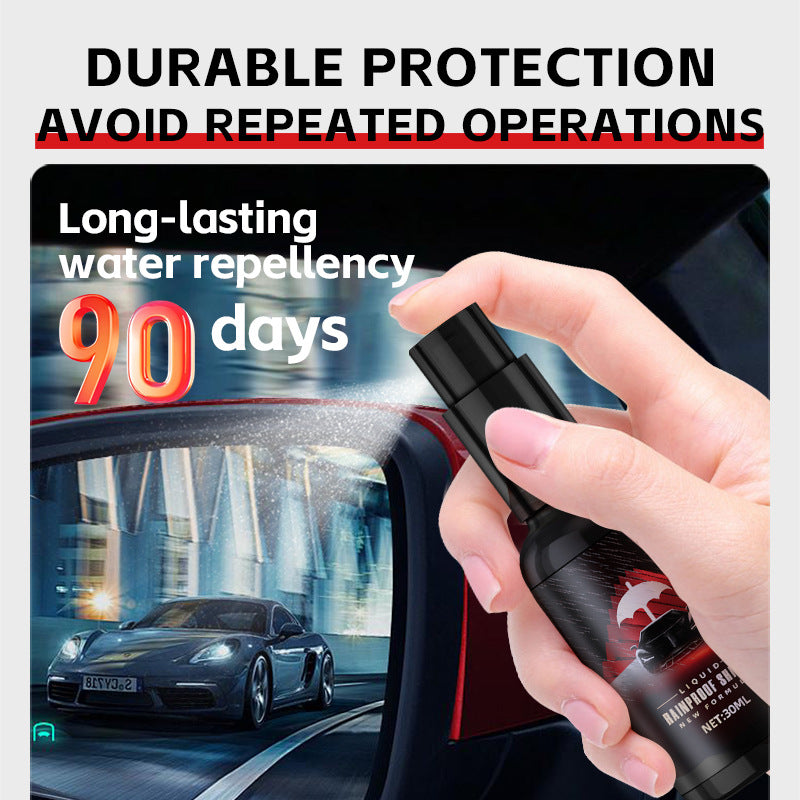 Car front windshield rainproof agent, rearview mirror lotus effect glass water repellent 380