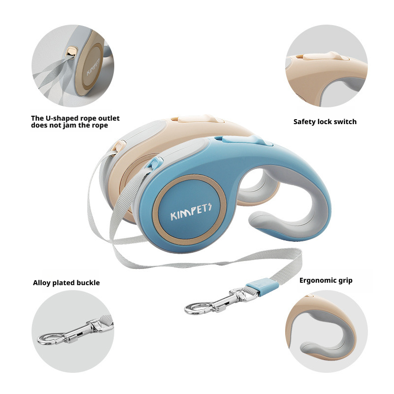 Pet dog Teddy automatic retractable towing rope 034