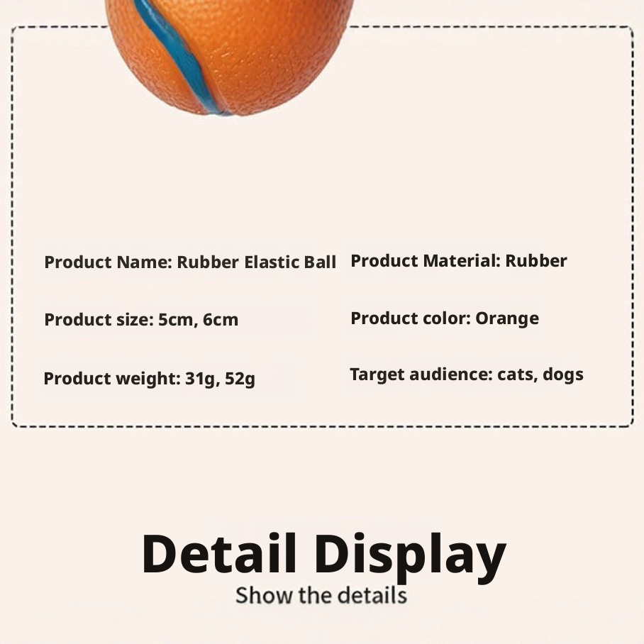 Dog toy ball won't bite, sounds good, relieves boredom, tennis teeth grinding, dog training 315