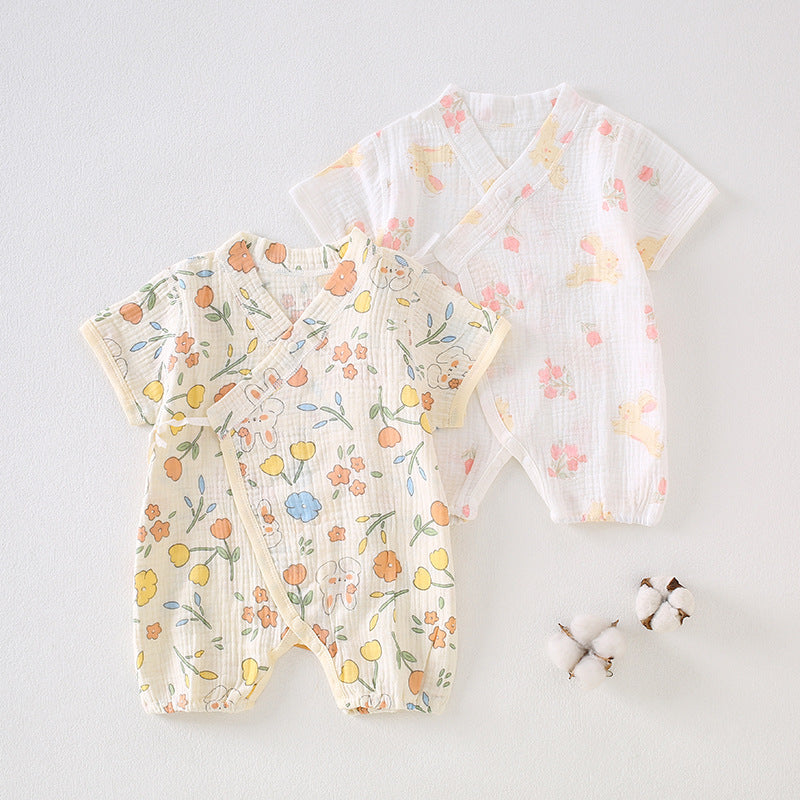 Baby clothes summer thin short sleeved jumpsuit 068