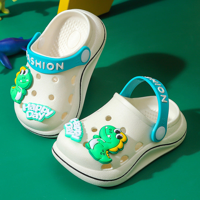 Children's cave shoes cartoon dinosaur boy baby soft sole 089