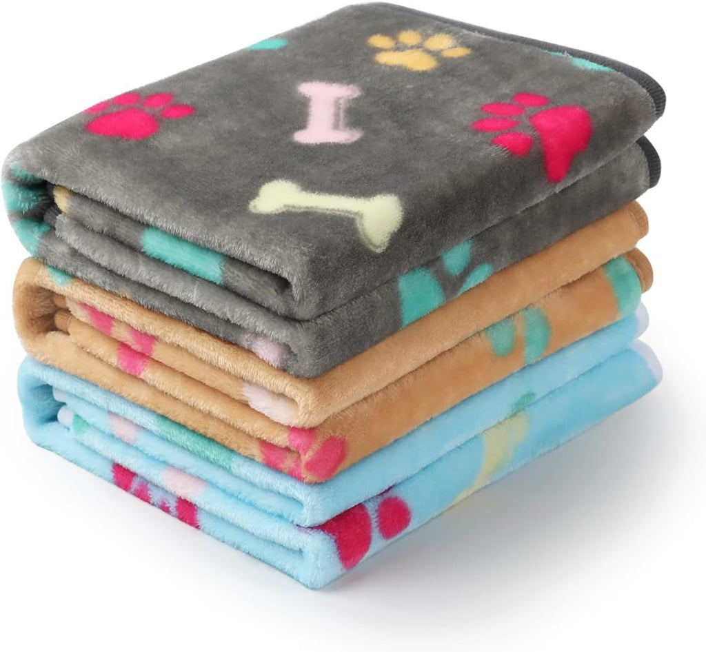 Pet blanket flannel coral fleece dog cat paw pad 308