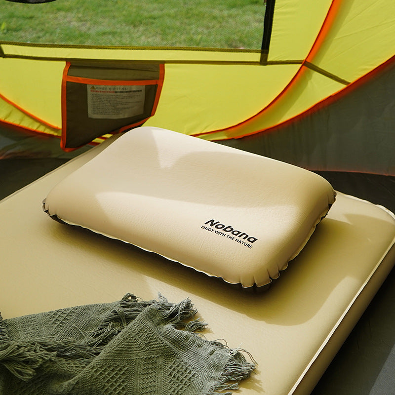 Outdoor 3D Sponge Pillow Self-Inflating Pillow Camping Tent Air Cushion Pillow 012